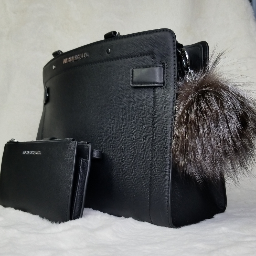 Michael Kors 3 SET DESIGNER BAG WALLET POM - Picture 2 of 11